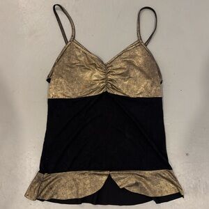 Gold and Black Camisole